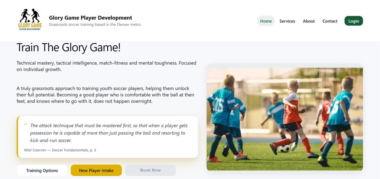 Glory Game Player Development screenshot